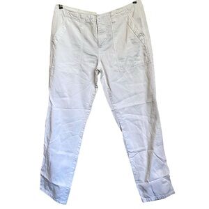 Sanctuary Standard Surplus White Cropped Utility Pants classic summer